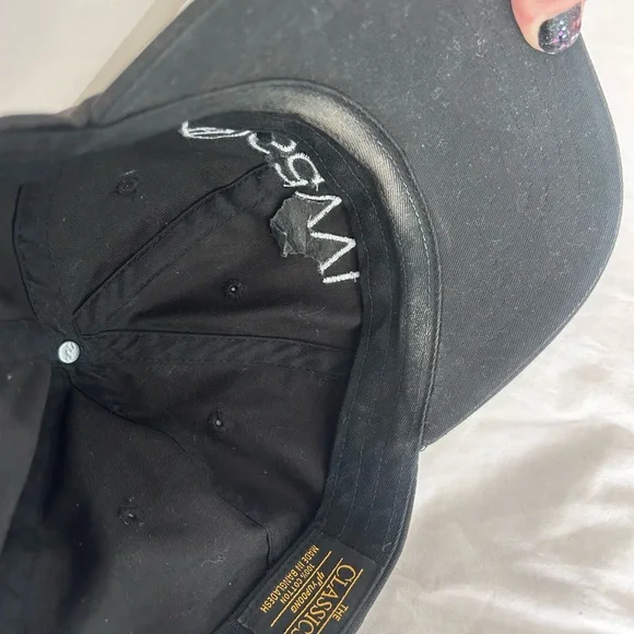 Savvi Black Logo Baseball Cap - Picture 5 of 6